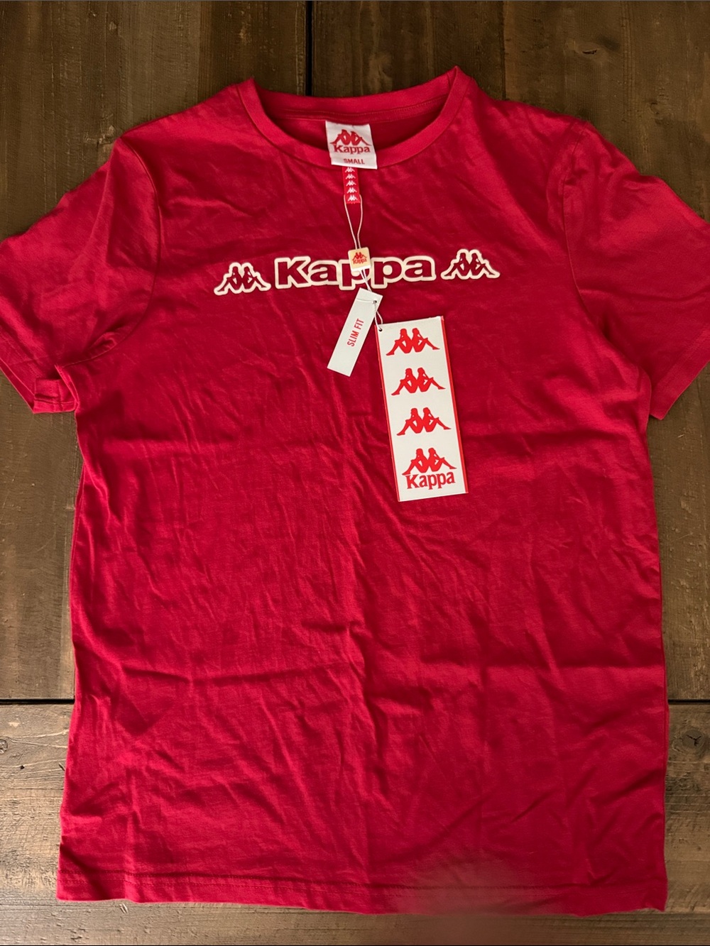 Kappa Annual 2021 NWT Red Logo Short Sleeve Tee, Style 341124W, Hard to Find